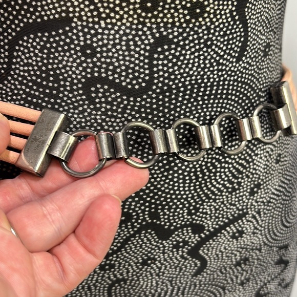 80s peach and 2 tone metal wrap belt XS/small - Picture 3 of 5
